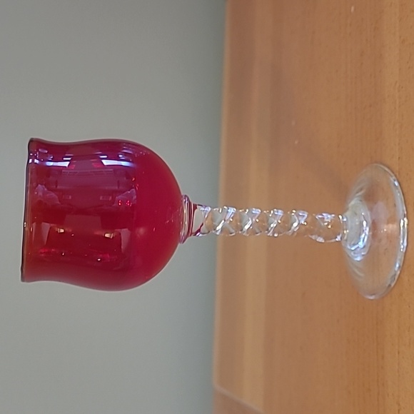 Dining Antique Midcentury Ruby Red Cordial Glasses Poshmark